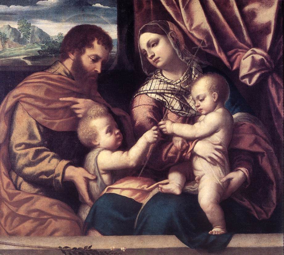 MORETTO da Brescia Holy Family su